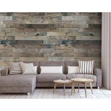 Rustic Look Naturally Weathered Reclaimed Barn Wood Panels Set Of 14 Piece