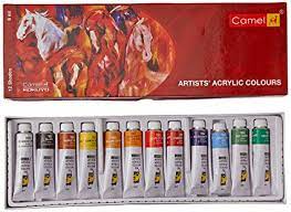 Camel Acrylic Colour Set Of 12 18