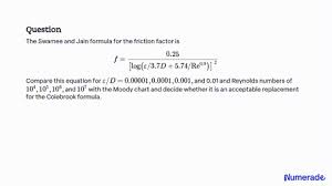 Solved Consider The Colebrook Equation