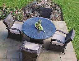 Texas 4 Seater Round Dining Set Outdoor