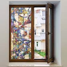 Non Adhesive Decorative Privacy Window