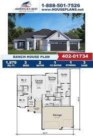 House Plan 402 01734 Ranch Plan 1