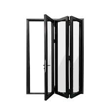 Black Aluminum Folding Patio Door