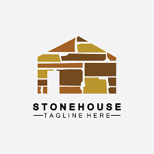 Stone House Hipster Vintage Logo Vector