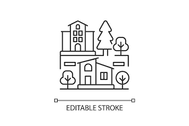 Neighborhood Linear Icon