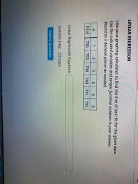 Solved Linear Regression Use Your