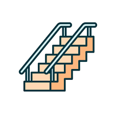 Stairs Icon To Go Up Between Floors Of