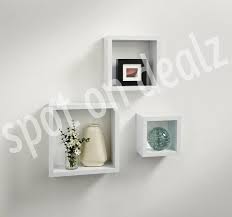 Cali Wall Floating Cube Box Shelf Set