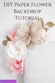 Tissue Paper Flower Wall Decor