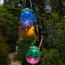 Solar Hanging Ed Glass Ball Light