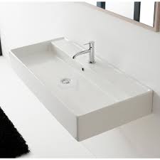 Trough Modern Wall Mounted Sink Rectangular 47 Teorema Scarabeo 8031 R 120b By Nameeks
