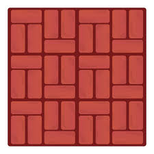 Vector Brick Paving Icon Cartoon