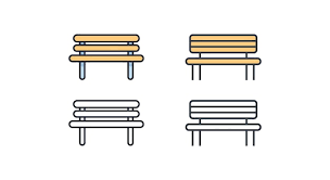 Bench Vector Collection Versatile And