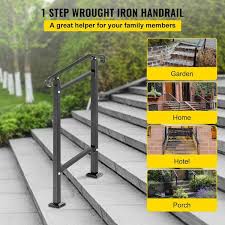 Vevor Outdoor Stair Railing Fit 1 Or 2