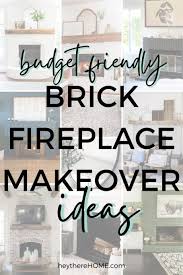 Easy Brick Fireplace Makeover Ideas