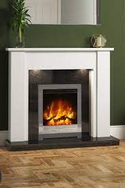 White Elda Marble Fireplace Surround