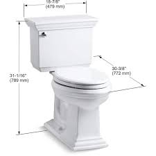 Kohler 3817 96 Memoirs Stately Comfort Height Two Piece Elongated 1 28 Gpf Toilet