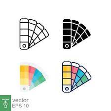 Black Color Chart Vector Icons Designed