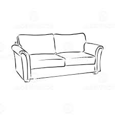 Sofa Outline Icon Couch Si By