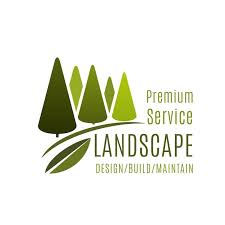 Green Landscape Design Service Vector