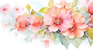 Watercolor Flowers Background Photos