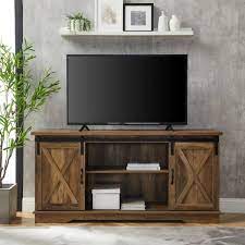 Rustic Oak Composite Tv Stand