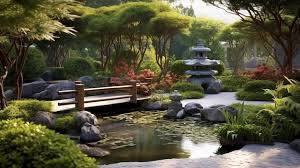 Serene Zen Garden With Tranquil Water
