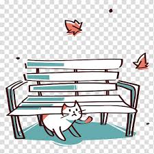 Cartoon Cat Table Bench Chair