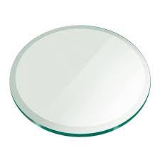 48 Inch Round Glass Table Top 1 4 Thick Tempered Beveled Edge By Fab Glass And Mirror