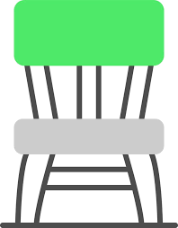 Wooden Chair Creative Icon Design