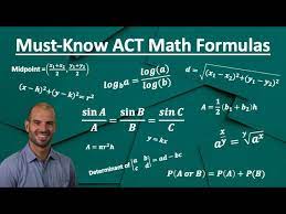 Act Math 100 Must Know Formulas To