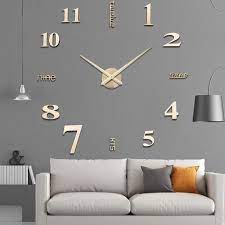 3d Home Decoration Frameless Wall Clock
