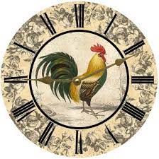 Rooster Clock Rooster Wall Clock