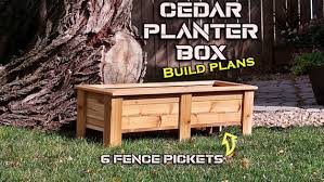 Cedar Planter Box Plans Pdf Digital