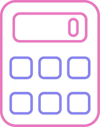 Calculator Linear Two Colour Icon