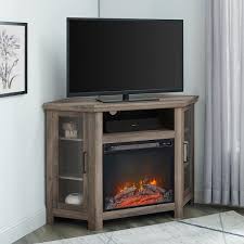 Traditional Wood Corner Fireplace Media