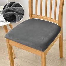 Velvet Dining Chair Seat Covers