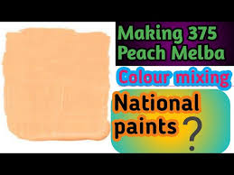 How To Make 375 Peach Melba Colour