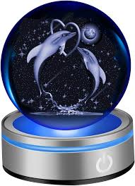 Ifolaina 3d Dolphins Crystal Ball Gifts