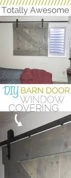 Diy Barn Door Style Window Covering