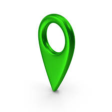 Map Pin Green Metallic Png Images