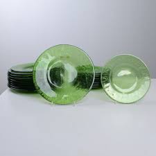 Tableware Parts Green Glass Second