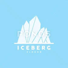 Iceberg Logo Antarctic Mountains