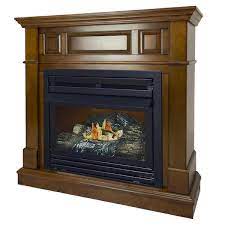 Pleasant Hearth 42 In Liquid Propane Intermediate Heritage Vent Free Fireplace System 27 500 Btu