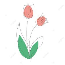 Tulip Icon Design Vector Fl Garden