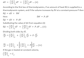 Specific Heat Capacity Of Gases