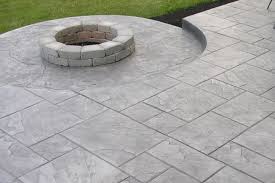 Patio Pavers And Stamped Concrete