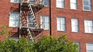 Fire Escape Ladder Outside Residential
