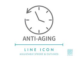 Anti Aging Line Icon Svg Minimalist