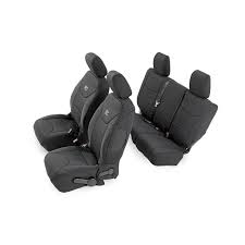 Rough Country 91002a Seat Covers Front Rear Jeep Wrangler Jk